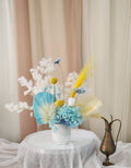 Blue & Yellow Preserved Floral Arrangement